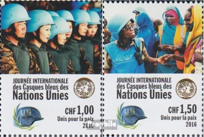 Produktbild von Briefmarken UNO - Genf 2016 Mi 954-955 (kompl.Ausg.) postfrisch Tag der Friedenstruppen