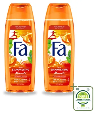Imagen del producto de 2 unidades de gel de ducha Fa "Empowering Moments" - 250 ml - Paquete grande