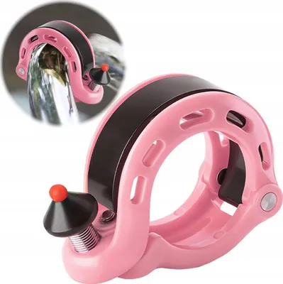 Obrázok produktu pre Rockbros Zvonček na bicykel v tvare písmena Q Odolný hlasný ružový