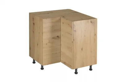 Produktbild von Eckunterschrank 90 x 90 cm Küchenschrank ohne Arbeitsplatte, Langen D90N Artisan Eiche