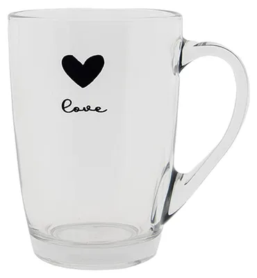 Immagine prodotto di Bicchiere da tè Clayre & Eef 300 ml cuore di vetro