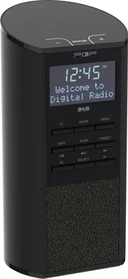 Produktbild von SAHAGA Radio 4W BT DAB+ FM BT Wecker Snooze SleepF. AuxIn FB sw POPTUBE SCHWARZ