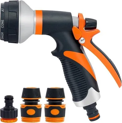 Produktbild von Hochdruck-Sprühkopf für Gartenbesprüngen, Auto waschen, Hausmüll entsorgen, 8mm-Sprühstrahl, handbetrieben