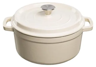 Immagine prodotto di Omgoods - Pentola in ghisa smaltata con coperchio, 3,5 litri
