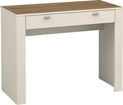 Produktbild von MIRJAN24 Schminktisch Mossa MO10, Schlafzimmer Kosmetiktisch, Elegant Kollektion, Schlafzimmermöbel (Farbe: Cashmere / Cashmere + Eiche Whisky)