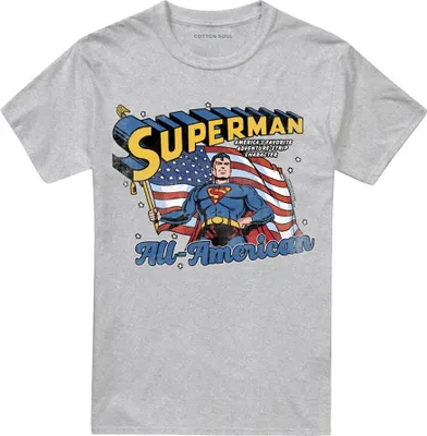 Immagine prodotto di Superman - Maglietta "Retro" unisex uomo/donna TV26490 (M) (taglia atletica)