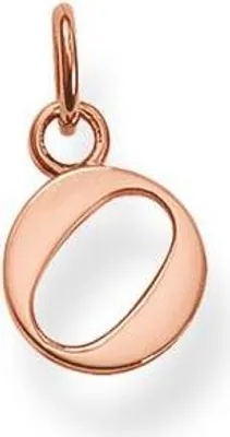 Produktbild von Thomas Sabo PE602-415-12 Ketten-Anhänger Buchstabe O Silber Rosé Vergoldet