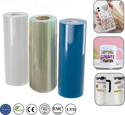 Image de Film d'impression UV 30 cm x 100 m - film A et B pour l'impression UV