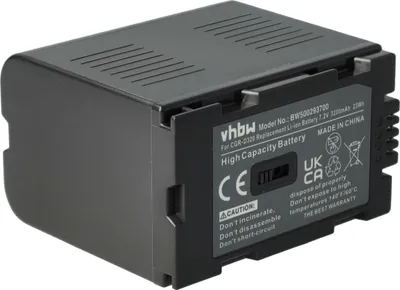 Produktbild von vhbw Akku Ersatz für Panasonic VSB0418, VW-VBD20, VW-VBD25 für Videokamera Camcorder (3200 mAh, 7,2 V, Li-Ion)