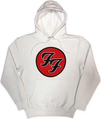 Produktbild von Foo Fighters - "FF" Kapuzenpullover für Herren/Damen Uni RO9420 (M) (Weiß)