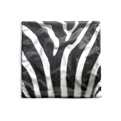 Obrázek produktu pro MuchoWow® Povlak na polštář - 45x45 - Zvířecí potisk - Zebra - Černá - Bílá - Dekorační povlak na polštář