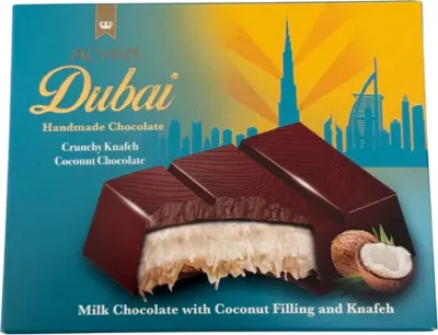 Produktbild von Alyan Dubai Schokolade 100g - mit Kokoscreme