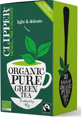 HERBATA ZIELONA FAIR TRADE BIO (20 x 2 g) 40 g - CLIPPER