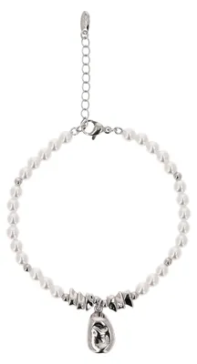 Image de Bracelet pour femme NAHIMA - argenté blanc. Taille unique