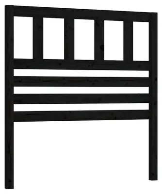 Obrázok produktu pre vidaXL Čelo postele čierne 96x4x100 cm Masívne borovicové drevo