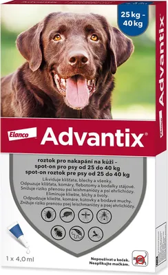 Obrázok produktu pre BAYER Advantix Spot-On pre psov nad 25 kg (4ml)