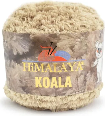 Produktbild von Himalaya Koala 75730 Sandbraun, Flauschige Strick- und Häkelwolle, 100g
