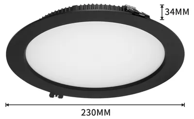 Obrázek produktu pro Immax NEO DOWN podhledové(stropní)svítidlo černé 23cm 36W WIFI BEACON CCT  stmívatelné