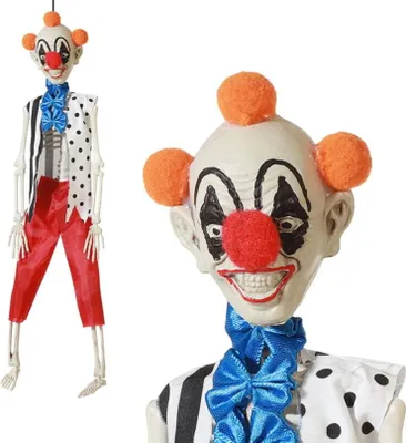 Produktbild von Halloween-Dekoration Skelett Clown 40 cm