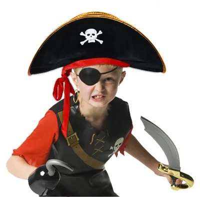 Produktbild von PartyPal Piratenhut Kapitänsmütze Karneval Kostüm Zubehör
