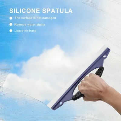 Produktbild von Famanu Duschabzieher 31 cm - Silikonabzieher für Glas, Fliesen und Fenster