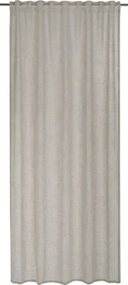Produktbild von Elbersdrucke halbtransparente Gardine Schlaufenbandschal Emotions 09 taupe 140x255 cm 200220 Vorhang für Wohnzimmer Schlafzimmer Küche Flur Kinderzimmer