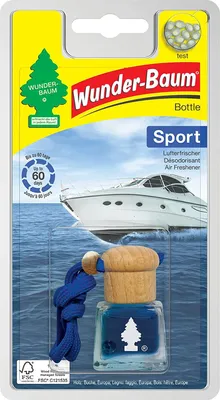 Zdjęcie produktu dla Wunder-Baum Sport, Odświeżacz powietrza w płynie, Niebieski, Samochód