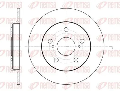 Produktbild von 2x REMSA Bremsscheibe 61074.00 hinten für TOYOTA COROLLA Stufenheck (E15_) 259mm
