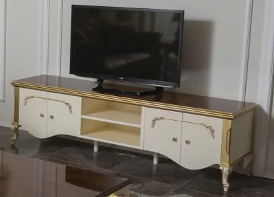 Obrázek produktu pro Příborník tv skříňka lowboard tv skříňka tv nábytek tv stolek bílý