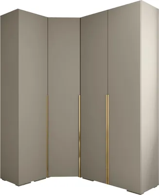 Produktbild von MEBLE KRYSPOL Inova 1 Möbelset Garderobe, 236,7x231,7x47cm - Kaschmir, Gold