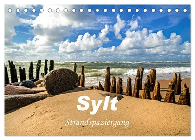 Produktbild von Sylt - Strandspaziergang (Tischkalender 2027 DIN A5 quer), CALVENDO Monatskalender