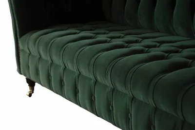 Produktbild von Design Sofa 3 Sitzer Couch Polster Chesterfield Wohnzimmer Textil Couchen