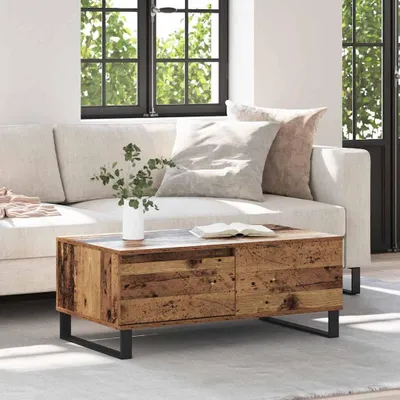 Immagine prodotto di Maison Exclusive - Tavolino in legno antico 90 x 50 x 36,5 cm Materiale ligneo
