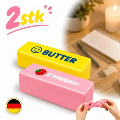 Produktbild von 2 Stück Knete Spielzeug Squishy Butter weich Stressabbau Fidget Schreibtisch