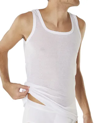 Image de Dulcia débardeur cool extensible mesh white hommes