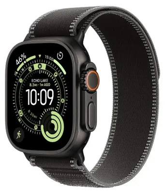 Produktbild von Apple Watch Ultra 3 Smartwatch 49mm Schwarz/Grau Trail Loop M/L mf1h4, 1.98