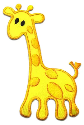 Produktbild von Giraffe Tier - Aufnäher, Bügelbild, Aufbügler, Applikationen, Patches, Flicken, Zum Aufbügeln, Größe: 9,4 x 6,5 cm