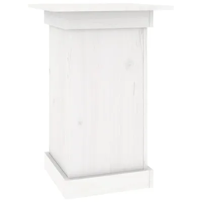 Obrázek produktu pro Stojan na květiny bílý 40 x 40 x 60 cm masivní borové dřevo