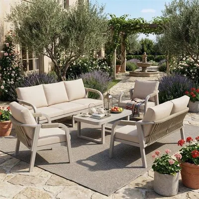 Immagine prodotto di Set di mobili da giardino con panca a 3 posti