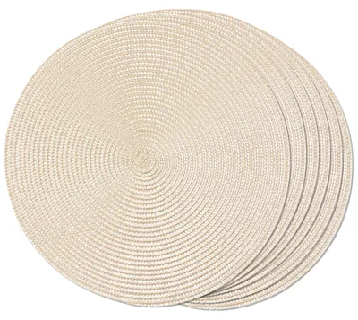 Zdjęcie produktu dla Zestaw podkładek 6 sztuk, okrągłe 38 cm, żaroodporne, do stołu