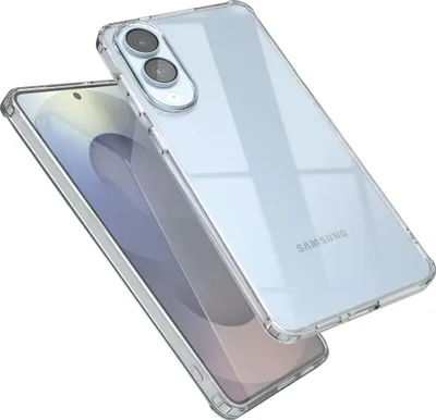 Produktbild von EAZY CASE Clear Hülle kompatibel mit Samsung Galaxy S25 Edge, Schutzhülle Silikon, dünnes Cover, Slimcover Handyhülle, Backcover Transparent