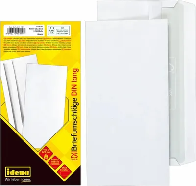 Produktbild von Idena BU DIN langMix sk,o.F.,75g/m²,25Stk.