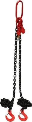 Immagine prodotto di Catena di sollevamento / imbracatura a catena - Imbracatura a catena - Lunghezza 2 m - Carichi pesanti - Per sollevare e spostare - Edilizia e magazzino
