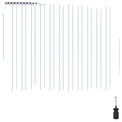Image de VEVOR Rideau à lanières en PVC, 1830x2134 mm, 2 mm d'épaisseur, pack de 12 rideaux à lanières, -20-60℃ lanières de rideau, lisses, en plastique pour portes d'entrepôt, de congélateur et de garage, transparent