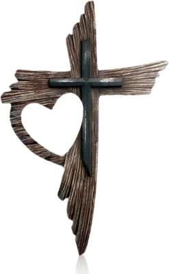 Produktbild von Holzkreuz 30x20 cm, Wanddekoration, für Wohnzimmer, Holz