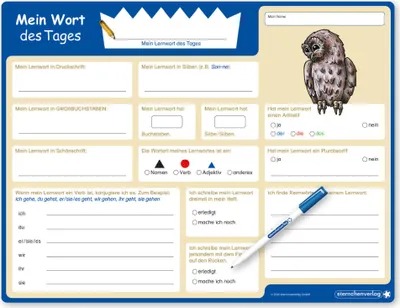 Produktbild von Mein Wort des Tages - Lerntafel mit Stift