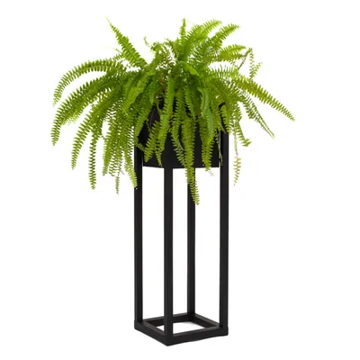 Immagine prodotto di Supporto per vasi da fiori altezza 100 cm - Saldato, pronto per l'uso - Supporto per piante in metallo - Mensola per piante - Mensola per fiori - Gradini per piante - Metallo