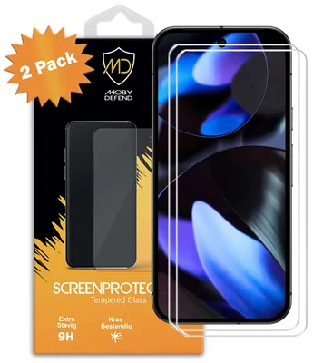 Productafbeelding van 2-Pack MobyDefend Screenprotectors - Geschikt voor  Google Pixel 9  -  Case-Friendly Screensavers - Gehard Glas