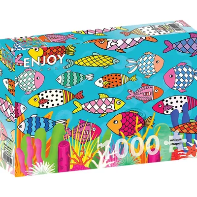 Image de Puzzle 1000 pièces Enjoy – Poissons à motifs