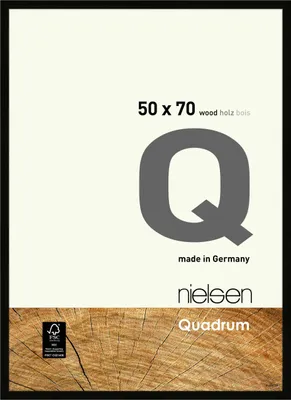 Produktbild von nielsen Holz Bilderrahmen Quadrum, 50x70 cm, Schwarz